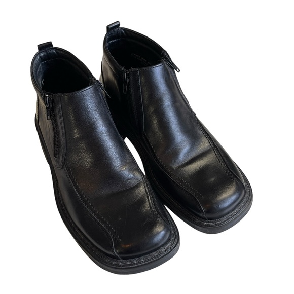 BOTTESINI MEN’S BLACK LEATHERMID RISE DRESS SHOE - SIZE 9 - EUC! - Picture 3 of 13